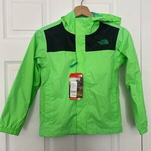 Boys Electric Mint Green Rain Coat